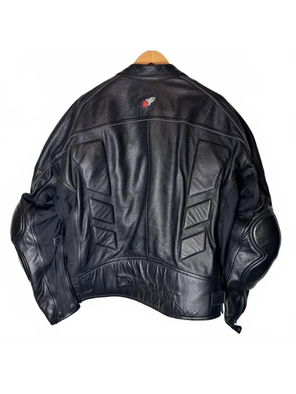 Joe Rocket Black Leather Motorcycle Jacket Style 3XL Men's - Picture 3 of 6